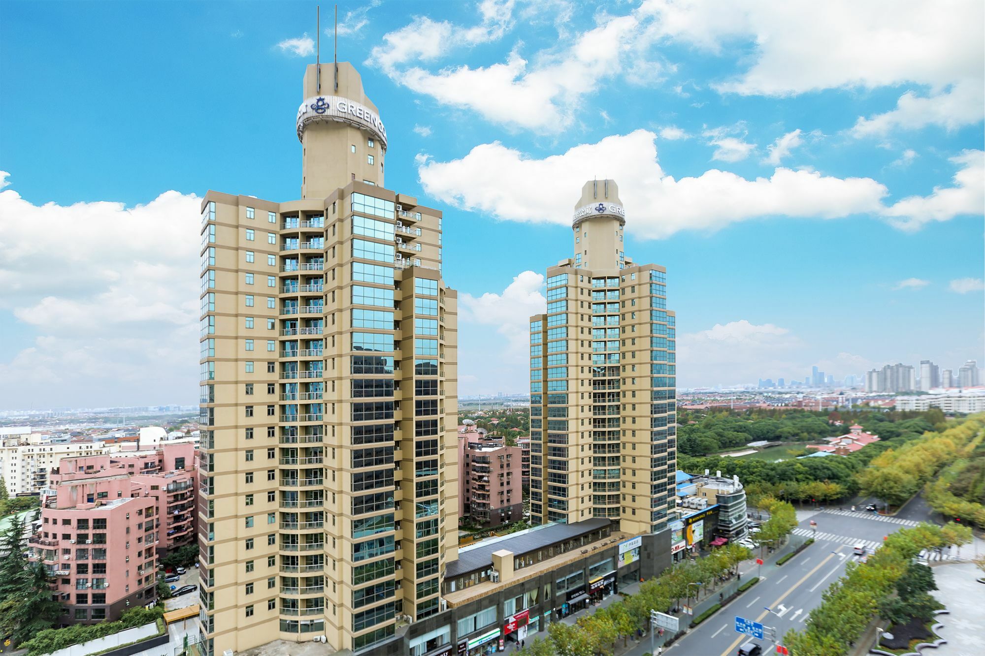 Green Court Residence Jinqiao Diamond Sanghaj Kültér fotó
